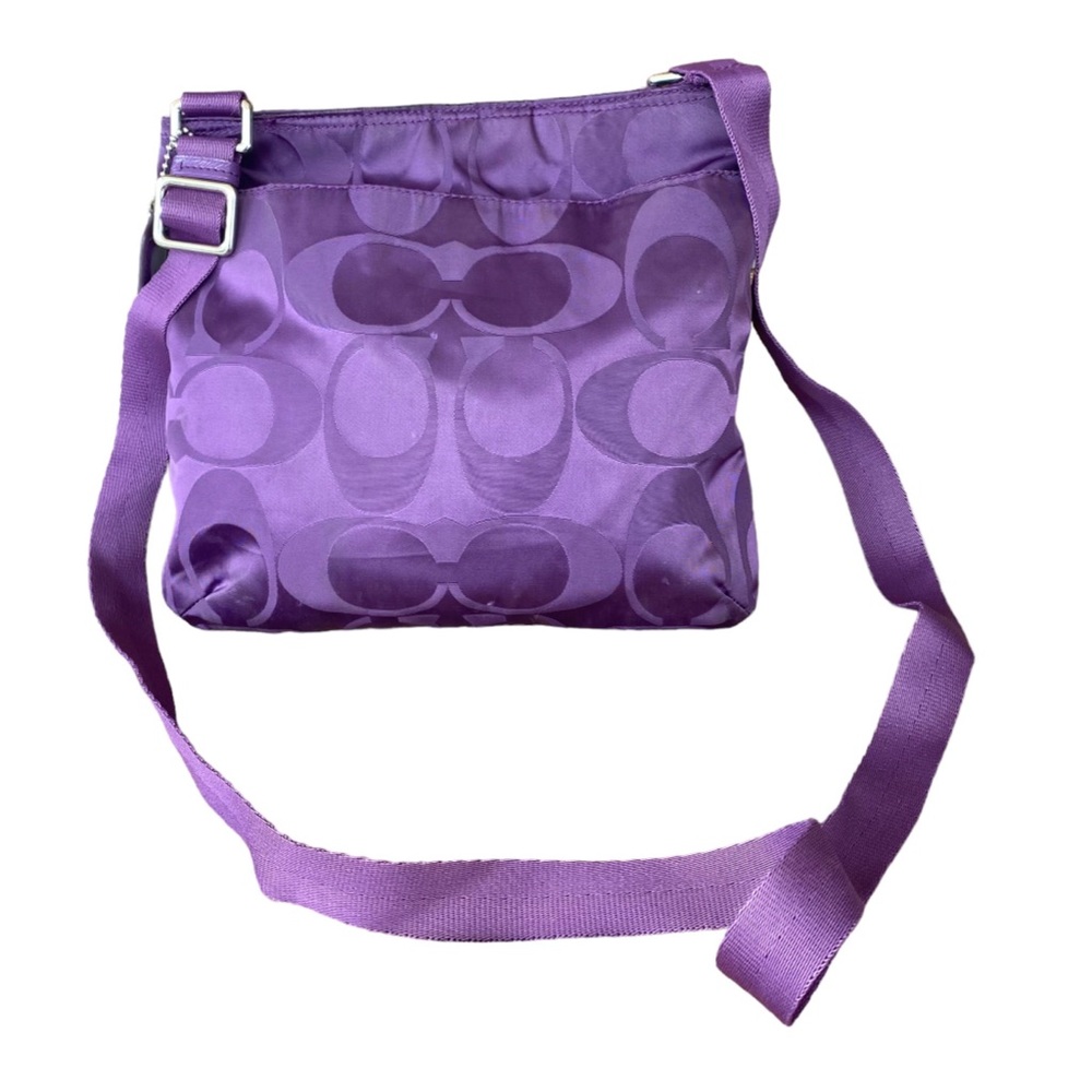 Coach Purple Signature Crossbody Bag - Picture 7 of 7